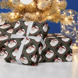 Jolly Santa Beard Weihnachtsfest-Inspirivity Geschenkpapier