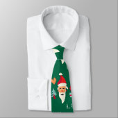 Jolly Santa Christmas Design Krawatte (Gebunden)
