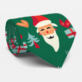 Jolly Santa Christmas Design Krawatte (Gerollt)