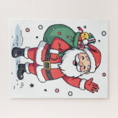 Jolly Santa Christmas Puzzle - Feierlicher Feierta (Horizontal)
