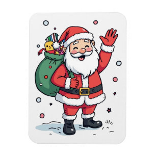 Jolly Santa Christmas Puzzle - Feierlicher Feierta Magnet