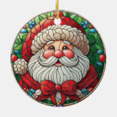 Jolly Santa Christmas Tree Decoration Keramik Ornament (Hinten)