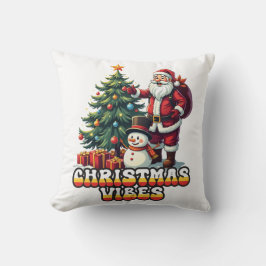 Jolly Santa Christmas Vibes Kissen