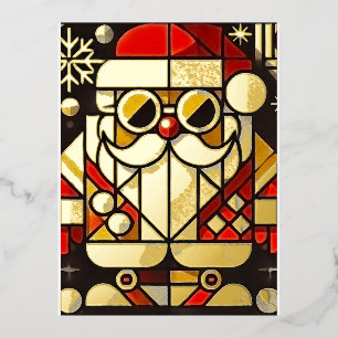 Jolly Santa Claus Business Folien Feiertagspostkarte