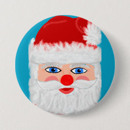 Jolly Santa Claus Button