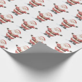 Jolly Santa Claus Christmas Geschenkpapier (Ecke)