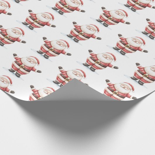 Jolly Santa Claus Christmas Geschenkpapier (Ecke)