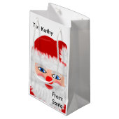 Jolly Santa Claus Christmas Kleine Geschenktüte (Vorderseite Schrägansicht)