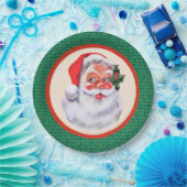 Jolly Santa Claus Christmas Party Pappteller (Party)