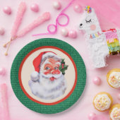 Jolly Santa Claus Christmas Party Pappteller (Party)