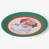 Jolly Santa Claus Christmas Party Pappteller (Schrägansicht)