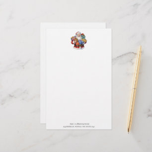 Jolly Santa Claus Classic Christmas Briefpapier