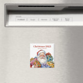 Jolly Santa Claus Classic Christmas Magnet (In Situ (Geschirrspüler))