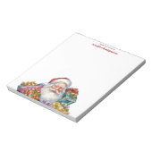 Jolly Santa Claus Classic Christmas Notizblock (Rotiert)