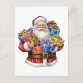 Jolly Santa Claus Classic Christmas Postkarte (Vorderseite)