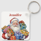 Jolly Santa Claus Classic Christmas Schlüsselanhänger (Rückseite)