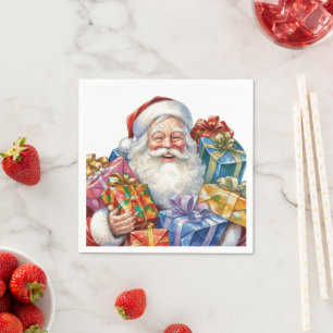 Jolly Santa Claus Classic Christmas Serviette