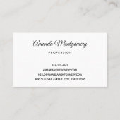 Jolly Santa Claus Classic Christmas Visitenkarte (Rückseite)