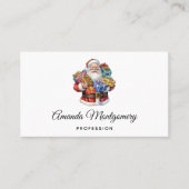 Jolly Santa Claus Classic Christmas Visitenkarte (Vorderseite)