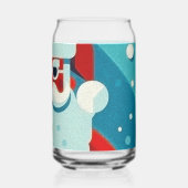 jolly Santa Claus face Dosenglas (Rückseite)