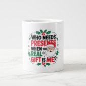 Jolly Santa Claus feiert Feststimmung für alle Jumbo-Tasse (Vorderseite)