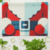 jolly Santa Claus Geschirrtuch (Gefaltet)