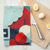 jolly Santa Claus Geschirrtuch (Viertel Falte)