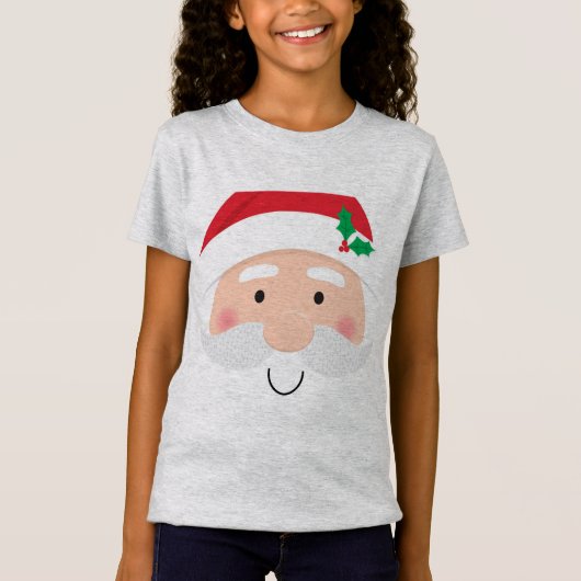 Jolly-Santa-Claus-Gesicht T-Shirt (Vorderseite)