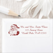 Jolly Santa Claus in Red Fun Retro Frohe Weihnacht (Insitu)