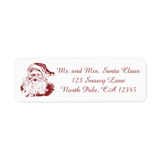 Jolly Santa Claus in Red Fun Retro Frohe Weihnacht (Vorne)