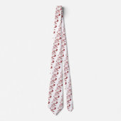 Jolly Santa Claus in Red Fun Retro Frohe Weihnacht Krawatte (Vorderseite)