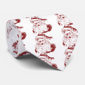 Jolly Santa Claus in Red Fun Retro Frohe Weihnacht Krawatte (Gerollt)