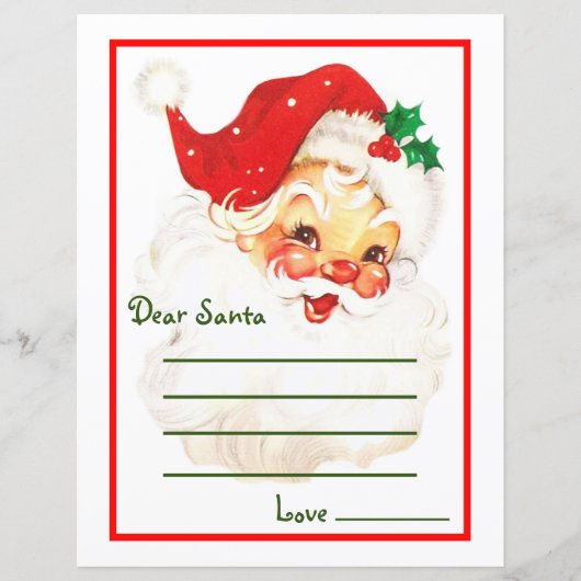 Jolly Santa Claus Liebe Santa Letter (Vorderseite)