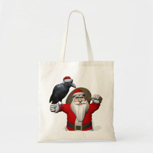 Jolly Santa Claus Lieben Black Ravens Tragetasche