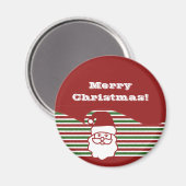 Jolly Santa Claus Magnet (Vorderseite/Rückseite)