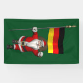 Jolly Santa Claus mit deutscher Bundesflagge Banner (Horizontal)