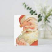 Jolly Santa Claus mit einem Geheimnis, Weihnachtsf Einladung (Stehend Vorderseite)