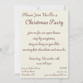 Jolly Santa Claus mit einem Geheimnis, Weihnachtsf Einladung (Rückseite)