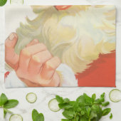 Jolly Santa Claus mit einem Geheimnis, Weihnachtsf Handtuch (Gefaltet)