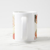 Jolly Santa Claus mit einem Geheimnis, Weihnachtsf Jumbo-Tasse (Rückseite)