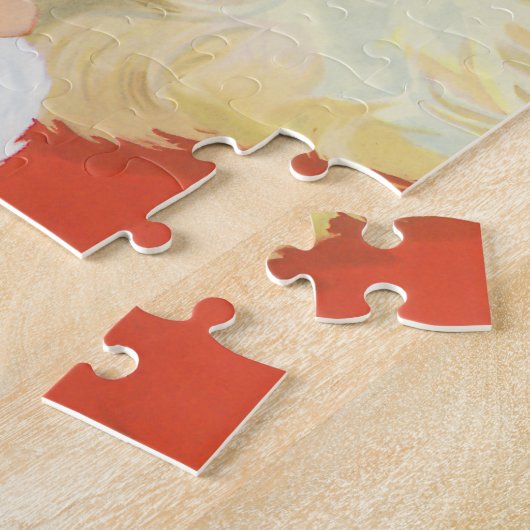 Jolly Santa Claus mit einem Geheimnis, Weihnachtsf Puzzle (Seite)