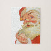 Jolly Santa Claus mit einem Geheimnis, Weihnachtsf Puzzle (Vertikal)