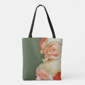 Jolly Santa Claus mit einem Geheimnis, Weihnachtsf Tasche (Rückseite)