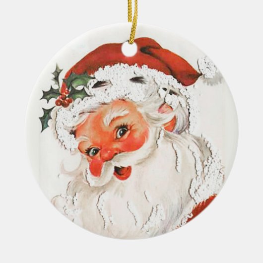 Jolly Santa Claus Vintages Ornament (Vorne)