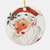 Jolly Santa Claus Vintages Ornament (Hinten)