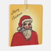 Jolly Santa Claus with Your Text Keramikornament (Rechts)
