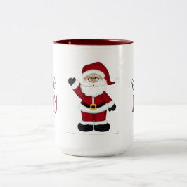 Jolly Santa Design Riesenkaffee-Tasse Zweifarbige Tasse