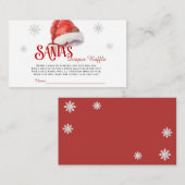 Jolly Santa Diaper Raffle Baby Dusche Begleitkarte (Vorne/Hinten)