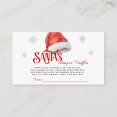 Jolly Santa Diaper Raffle Baby Dusche Begleitkarte (Vorderseite)
