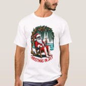 Jolly Santa Enjoe a Biere T-Shirt (Vorderseite)